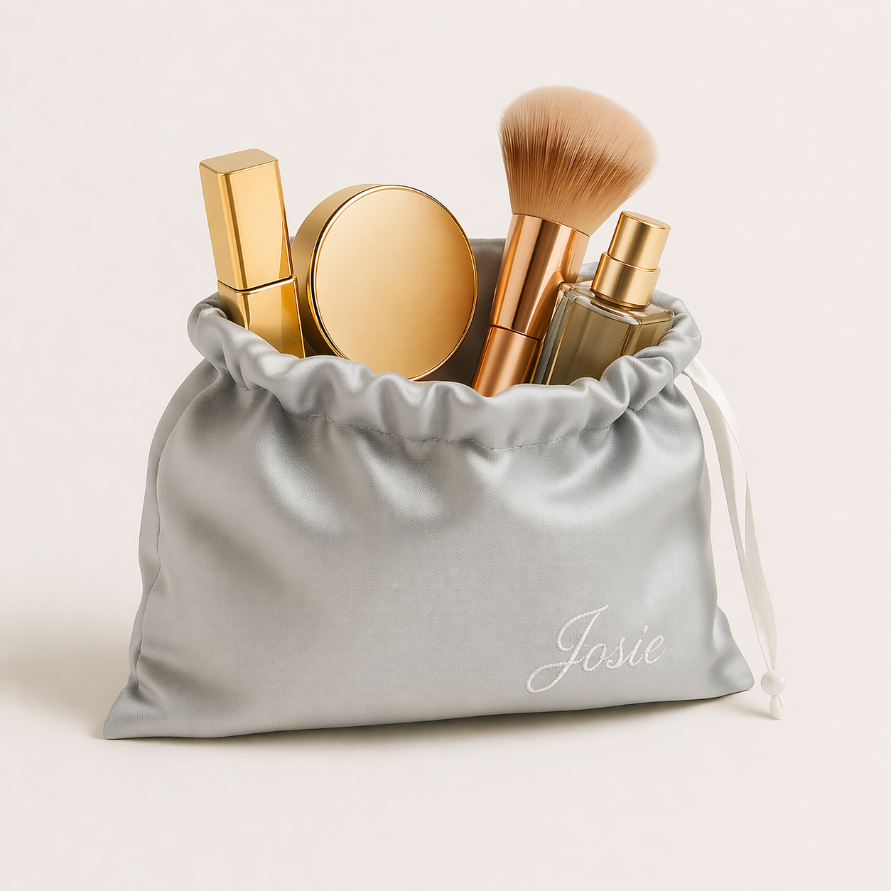 Satin Makeup Pouch