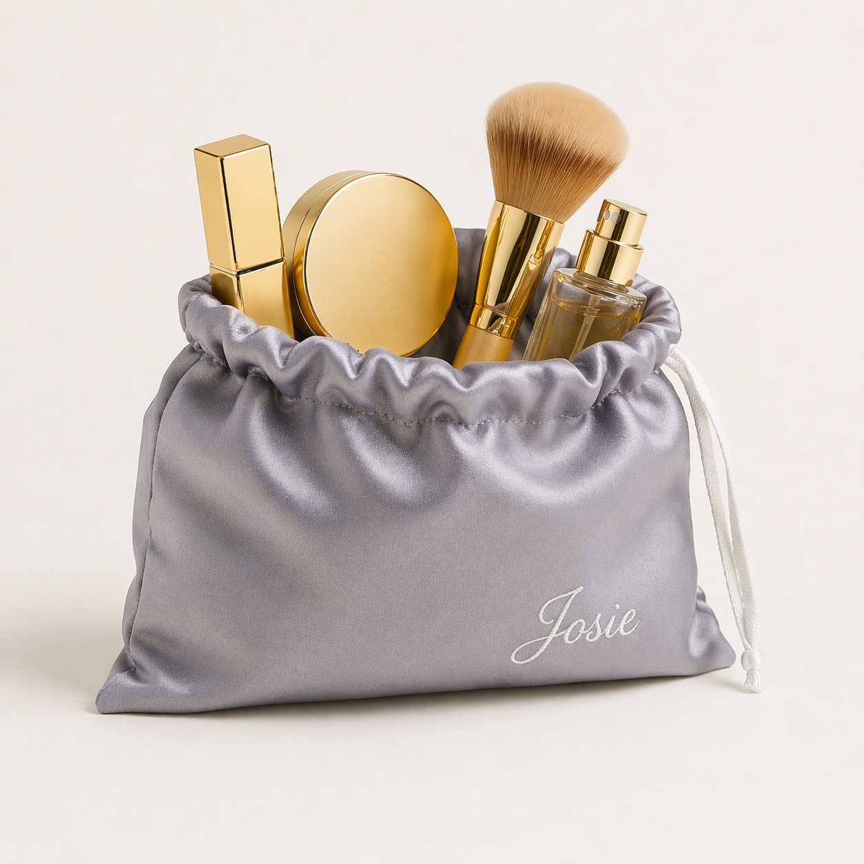 Satin Makeup Pouch