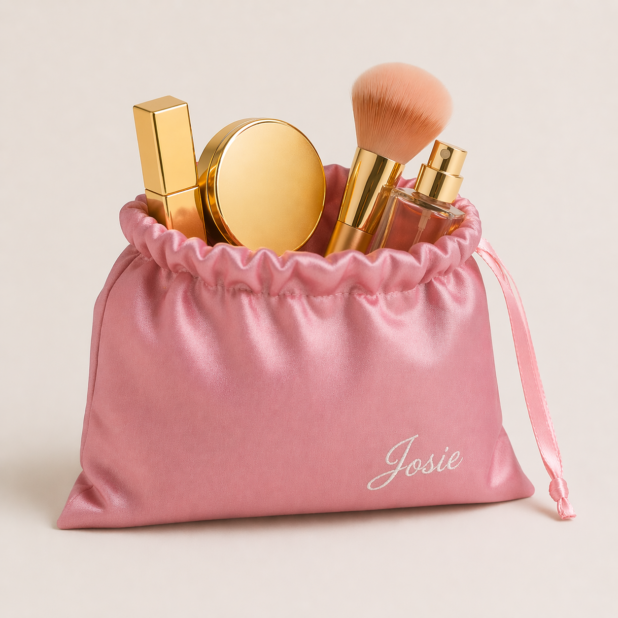 Satin Makeup Pouch