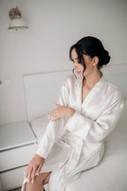 Luxury Satin Bathrobe – Satinera Lightweight Robe for Self-Care & Lounge Comfort